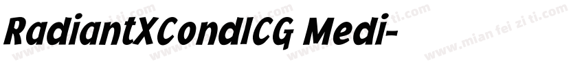 RadiantXCondICG Medi字体转换